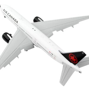 Boeing 777-200LR Commercial Aircraft with Flaps Down “Air Canada” White with Black Tail 1/400 Diecast Model Airplane by GeminiJets