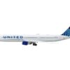 Boeing 767-400ER Commercial Aircraft “United Airlines” (N76064) White with Blue Tail 1/400 Diecast Model Airplane by GeminiJets