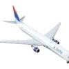 Boeing 767-400ER Commercial Aircraft “Delta Air Lines” (N829MH) White with Red and Blue Tail 1/400 Diecast Model Airplane by GeminiJets