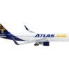 Boeing 767-300ER Commercial Aircraft “Atlas Air” White and Blue 1/400 Diecast Model Airplane by GeminiJets