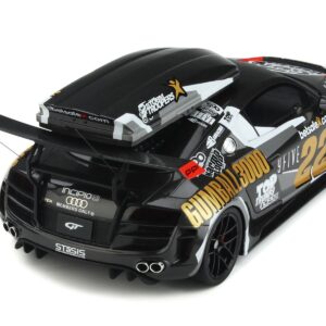 Audi R8 #22 “Gumball 3000” Rally Car with Ski Box 1/18 Model Car by GT Spirit