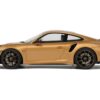 Porsche 991.2 Turbo S Orange Metallic with Black Stripes 1/18 Model Car by GT Spirit