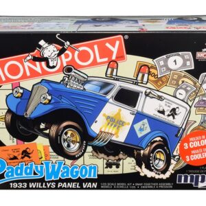 Skill 2 Snap Model Kit 1933 Willys Panel Paddy Wagon Police Van “Monopoly” “85th Anniversary” 1/25 Scale Model by MPC