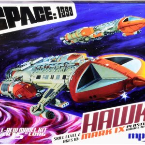 Skill 2 Model Kit Hawk Mark IX Space Fighter “Space: 1999” (1975-1977) TV Show 1/48 Scale Model by MPC