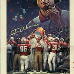 Tom Osborne Autographed Print – Special Order