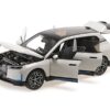 BMW iX White Metallic 1/18 Diecast Model Car by Minichamps