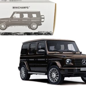 2020 Mercedes-Benz AMG G-Class Brown Metallic with Sunroof 1/18 Diecast Model Car by Minichamps