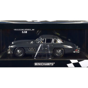 1955 Mercedes-Benz 300 SL W198 Dark Gray Limited Edition to 414 pieces Worldwide 1/18 Diecast Model Car by Minichamps