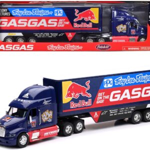 Peterbilt 387 Truck Dark Blue “Red Bull – Troy Lee Designs – GASGAS” 1/32 Diecast Model by New Ray