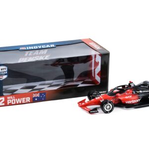 Dallara IndyCar #12 Will Power “Verizon” Team Penske “NTT IndyCar Series” (2023) 1/18 Diecast Model Car by Greenlight