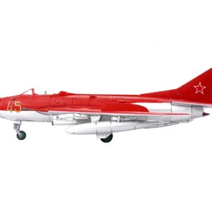 Mikoyan-Gurevich MiG-19S Farmer C Fighter Aircraft “Yellow 45” “VVS Display Team Soviet Air Force Kubinka Air Base” (1960) “Wing” Series  1/72 Diecast Model by Panzerkampf