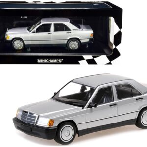 1982 Mercedes Benz 190E (W201) Silver Metallic Limited Edition to 504 pieces Worldwide 1/18 Diecast Model Car by Minichamps