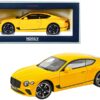 2018 Bentley Continental GT Monaco Yellow 1/18 Diecast Model Car by Norev