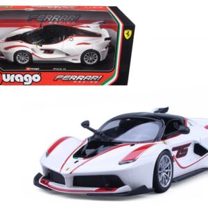 Ferrari Racing FXX-K #75 White 1/24 Diecast Model Car by Bburago