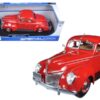 1939 Ford Deluxe Tudor Red 1/18 Diecast Model Car by Maisto