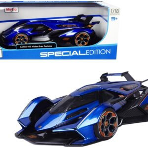 Lamborghini V12 Vision Gran Turismo Blue Metallic 1/18 Diecast Model Car by Maisto