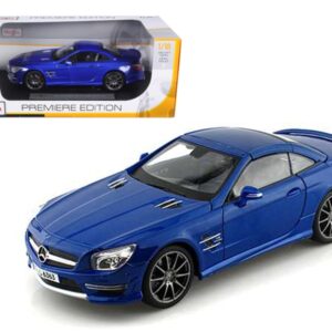 2012 Mercedes SL 63 AMG Blue 1/18 Diecast Car Model by Maisto