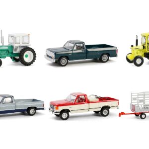 “Down on the Farm” Series Set of 6 pieces Release 9 1/64 Diecast Models by Greenlight