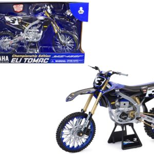 Yamaha YZ450F Motorcycle #3 Eli Tomac “Championship Edition” Yamaha Factory Racing 1/6 Diecast Model by New Ray