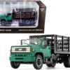 Chevrolet C65 Stake Truck Green and Black 1/64 Diecast Model by DCP/First Gear