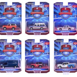 “First Responders” Set of 6 pieces Series 2 1/64 Diecast Model Cars by Greenlight