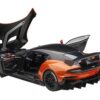 Aston Martin Vulcan Madagascar Orange with Carbon Top 1/18 Model Car by Autoart