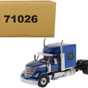 International LoneStar Sleeper Cab Truck Tractor Blue 1/50 Diecast Model by Diecast Masters