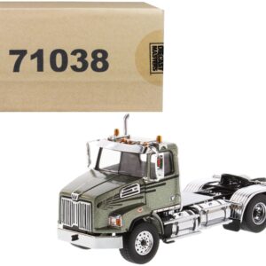 Western Star 4700 SB Tandem Day Cab Tractor Metallic Olive Green 1/50 Diecast Model by Diecast Masters