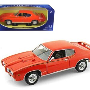 1969 Pontiac GTO Judge Orange 1/18 Diecast Model Car by Motormax