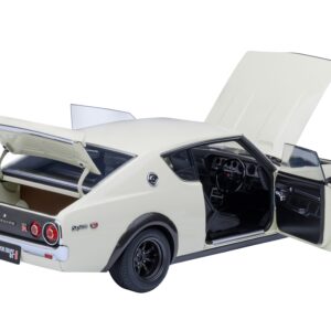 Nissan Skyline 2000GT-R (KPGC110) Tuned Version RHD (Right Hand Drive) White 1/18 Model Car by Autoart