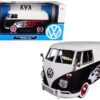 Volkswagen Type 2 (T1) Delivery Van with Flames 1/24 Diecast Car Model by Motormax