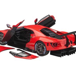 Ford GT Le Mans Plain Color Version Red 1/18 Model Car by Autoart