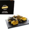 CAT Caterpillar 621K Tractor Scraper and CAT Caterpillar D7 Track-Type Tractor with No. 70 Scraper Set “Evolution Series” 1/50 Diecast Models by Diecast Masters