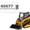 CAT Caterpillar 259D3 Compact Track Loader with Work Tools and Operator Yellow “High Line Series” 1/50 Diecast Model by Diecast Masters