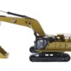 CAT Caterpillar 395 Next Generation Hydraulic Excavator (General Purpose Version) Yellow with Operator and Additional Tools “High Line” Series 1/50 Diecast Model by Diecast Masters