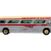 1959 GM PD4104 Motorcoach Bus “Continental Trailways” Silver and Cream with Red Stripes “Vintage Bus & Motorcoach Collection” Limited Edition 1/87 (HO) Diecast Model by Iconic Replicas