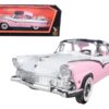 1955 Ford Crown Victoria Pink 1/18 Diecast Model Car by Road Signature