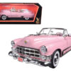 1949 Cadillac Coupe DeVille Convertible Pink 1/18 Diecast Model Car by Road Signature