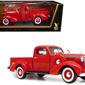 1937 Studebaker Coupe Express Pickup Truck Red 1/18 Diecast Model Car by Road Signature