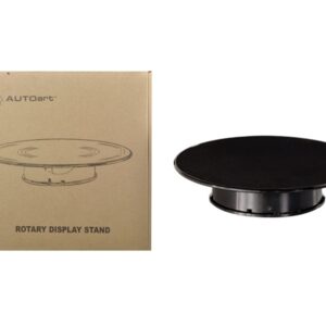 Rotary Display Turntable Stand Medium 10 Inches with Black Top for 1/64 1/43 1/32 1/24 1/18 Scale Models by Autoart