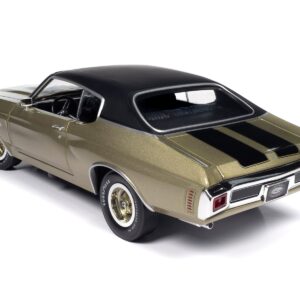 1970 Chevrolet Chevelle SS Tricentennial Gold with Black Stripes and Vinyl Top “Muscle Car & Corvette Nationals” (MCACN) “American Muscle” Series 1/18 Diecast Model Car by Auto World