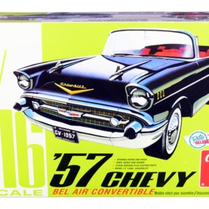 Skill 3 Model Kit 1957 Chevrolet Bel Air Convertible 2-in-1 Kit 1/16 Scale Model by AMT