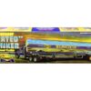 Skill 3 Model Kit Fruehauf Plated Tanker Semi-Trailer “Sunoco” 1/25 Scale Model by AMT