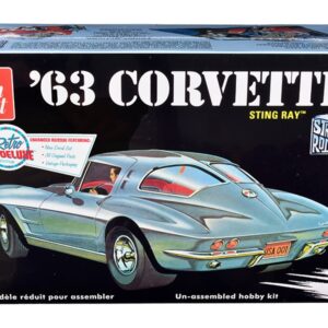 Skill 2 Model Kit 1963 Chevrolet Corvette Stingray 1/25 Scale Model by AMT