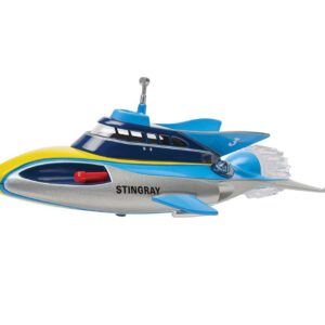 Stingray Submarine Blue and Silver with Yellow Stripes “Gerry Anderson’s Stingray” (1964) TV Series Diecast Model by Corgi