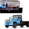 Chevrolet C65 Flatbed Truck Blue and Black 1/34 Diecast Model by First Gear