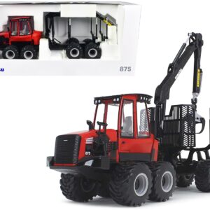 Komatsu 875.1 Forwarder Red and Black 1/32 Diecast Model by First Gear