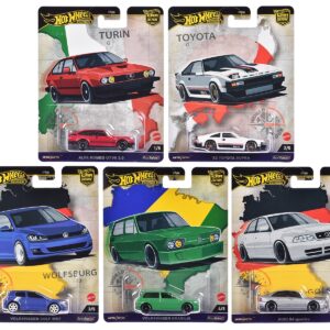 “World Tour” 5 piece Set “Car Culture” 2024 Series A Diecast Model Cars by Hot Wheels