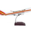 Boeing 747-400F Commercial Aircraft “Kalitta Air” White with Stripes “Gemini 200 – Interactive” Series 1/200 Diecast Model Airplane by GeminiJets