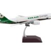 Boeing 777F Commercial Aircraft “Eva Air Cargo” White with Green Tail “Gemini 200 – Interactive” Series 1/200 Diecast Model Airplane by GeminiJets